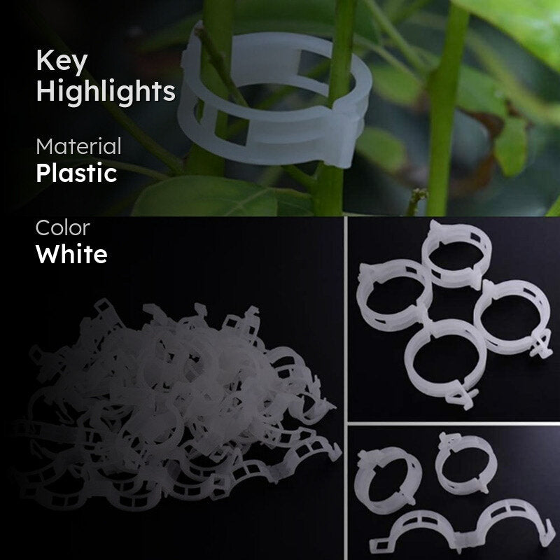 Plant Pro Garden Clip (White) - Set Of Hundred media 2