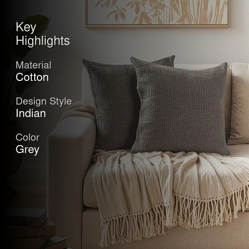 Aenya Dream Cushion Cover (Grey) - Set Of Two media 2