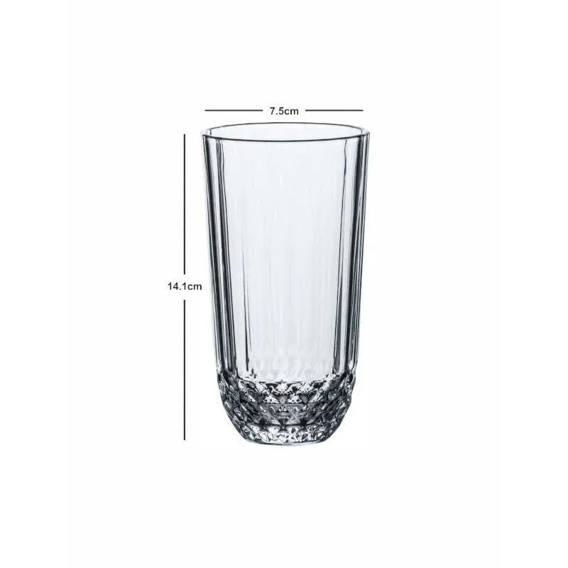 Pasabahce Tiyna Tall Glass Tumbler (345 ML) - Set Of Six media 7