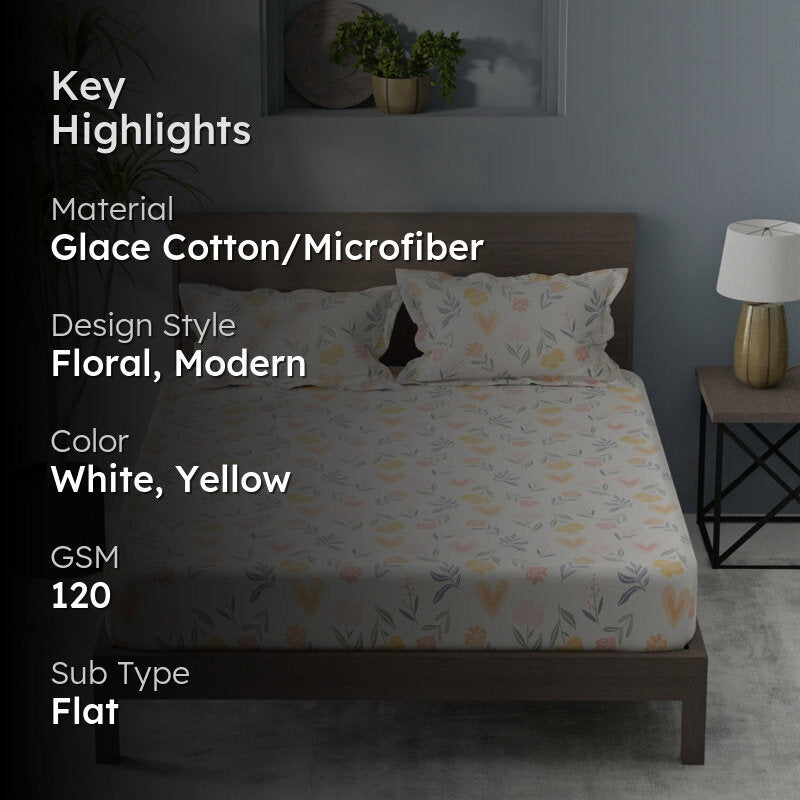 Bloomora Single Microfiber Bedsheet - 120 GSM media 2
