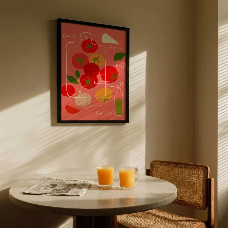 Chopped Splash Archival Canvas Wall Art - Black media 5