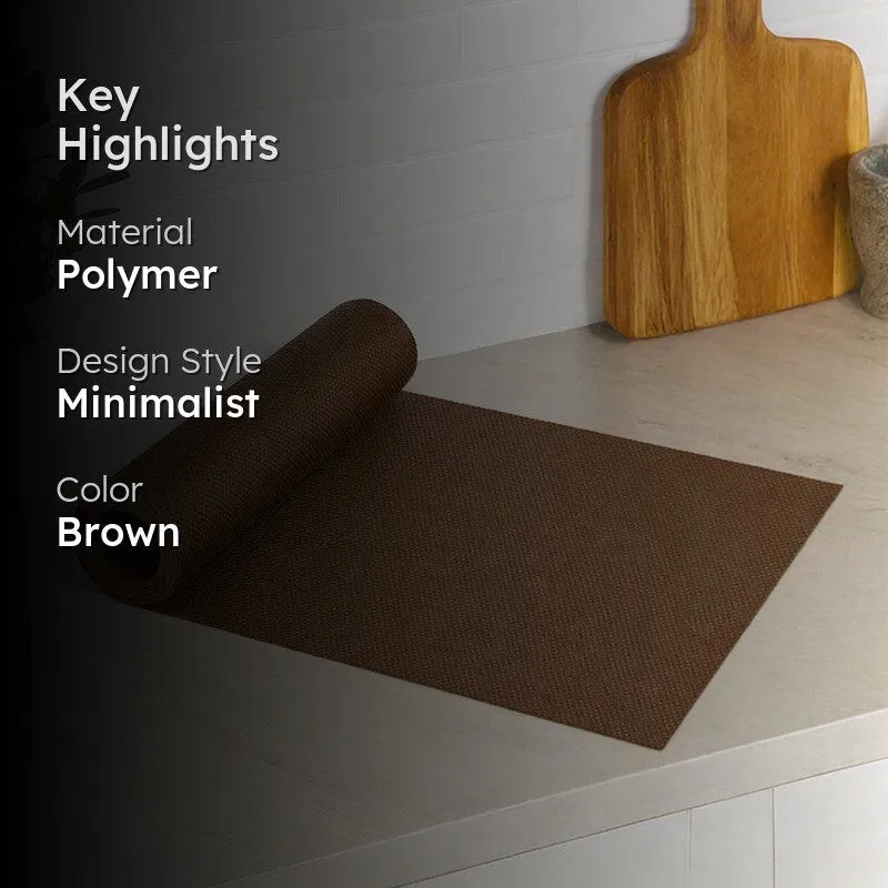 Laxis GripGuard Shelf Liner Mat - Brown media 2