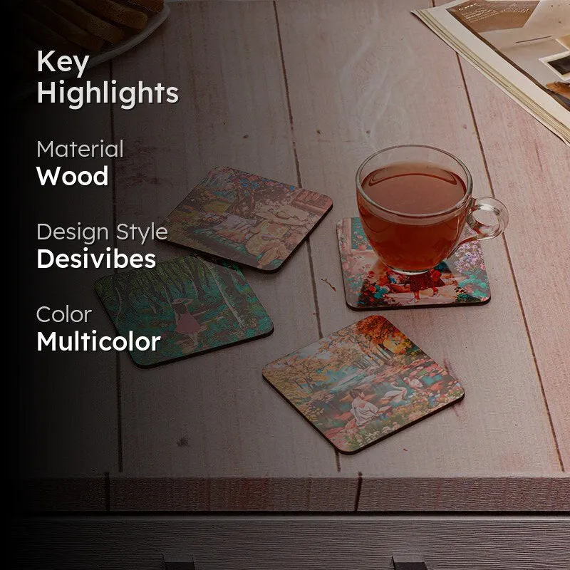 Laima Wood Coaster - Set Of Four media 2