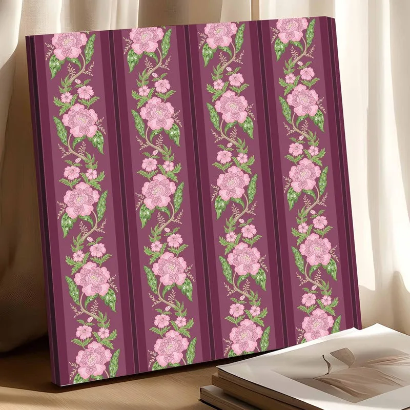 Floral Strips Canvas Wall Art media 10