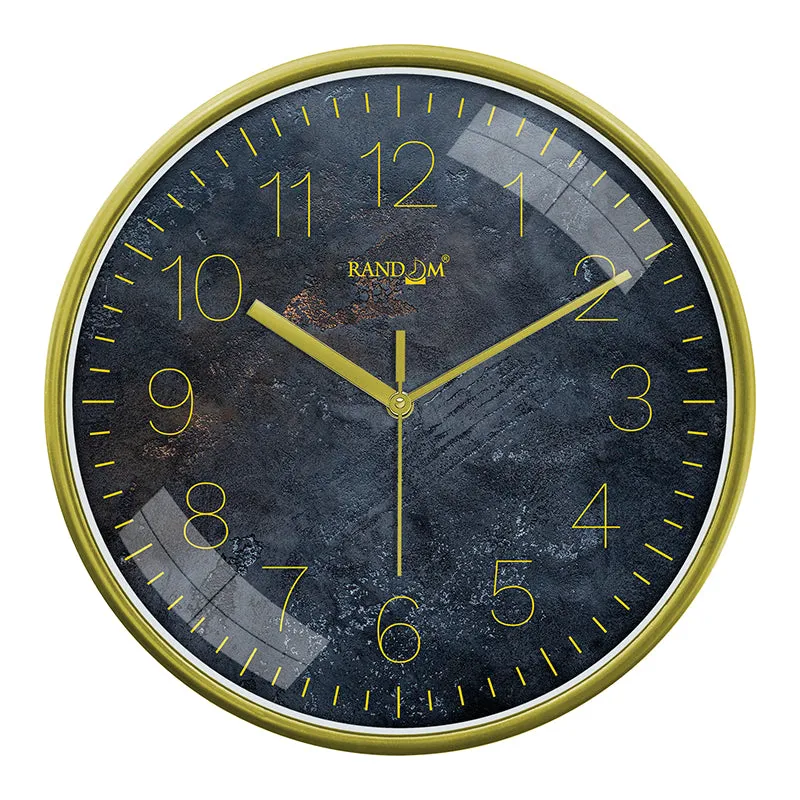 Stone Luxe Plastic Analog Wall Clock media 5