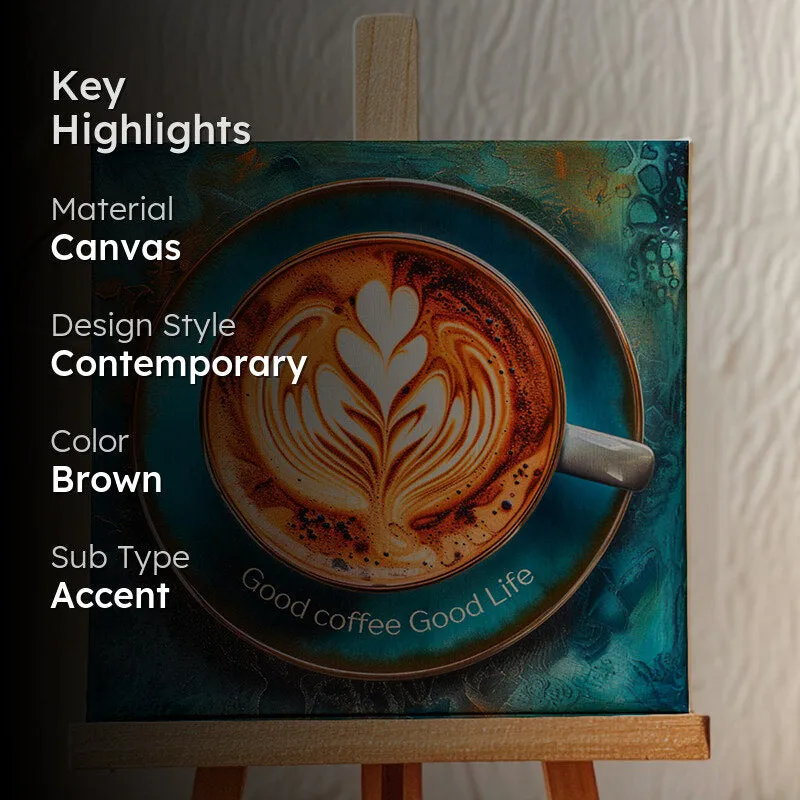 Latte Art Canvas Showpiece media 2