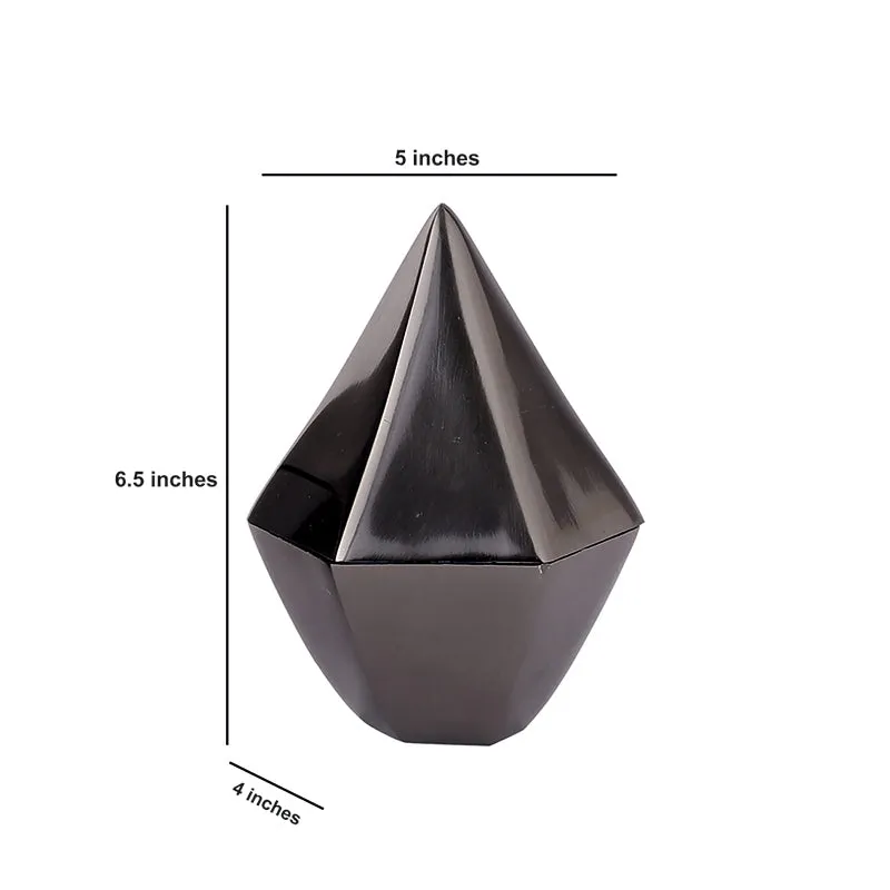 Pyramid Decorative Jar (Black) - Small media 6