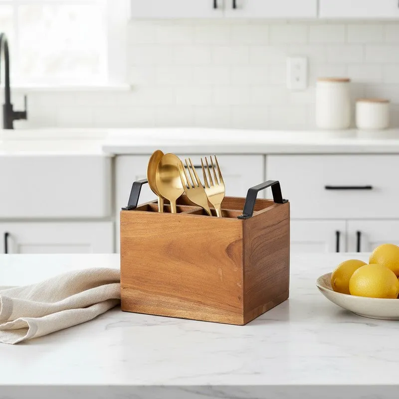RusticServe MDF Cutlery Stand media 1