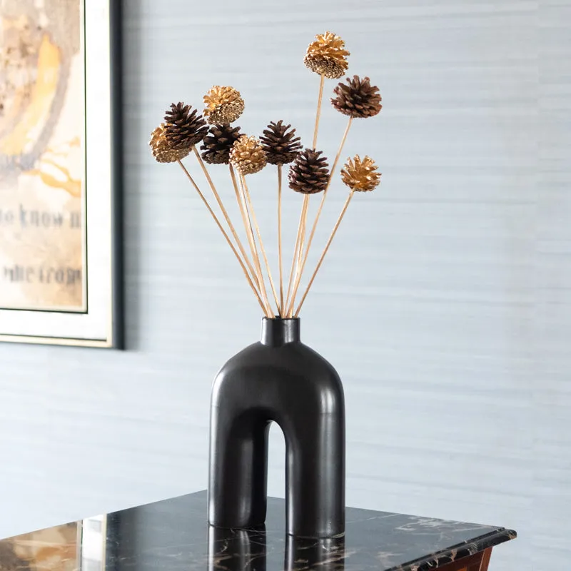 Enoira Pine Cone Stick (Gold  & Brown) - Set Of Ten media 4