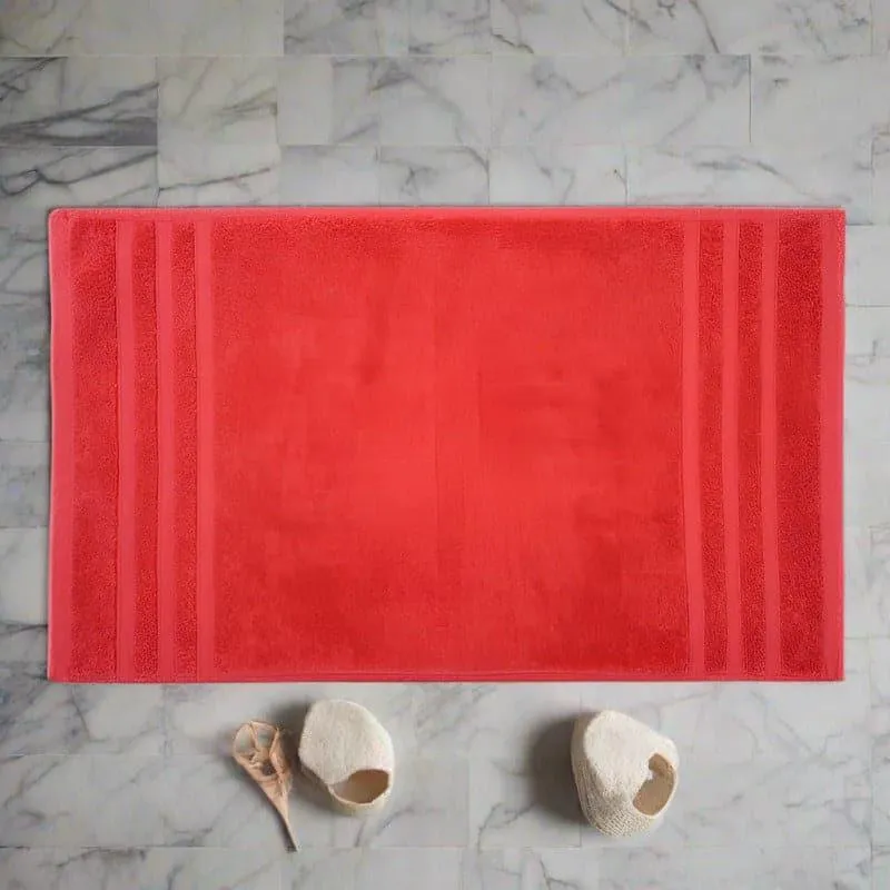 Micro Cotton Comfort Step Soild Bathmat - Pink media 1