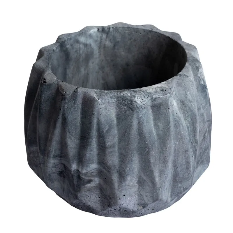 Drovo Round Planter - Grey media 3
