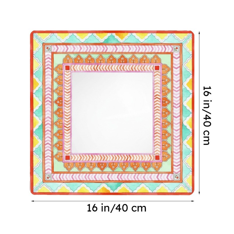 Ethnic Trove Designer Handpainted Mirror media 8