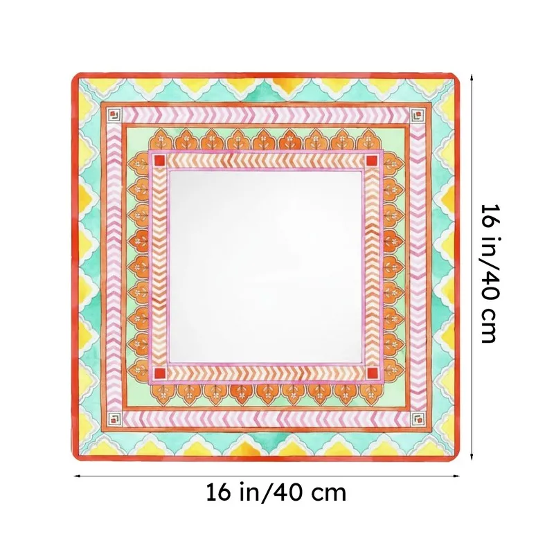 Ethnic Trove Designer Handpainted Mirror media 8
