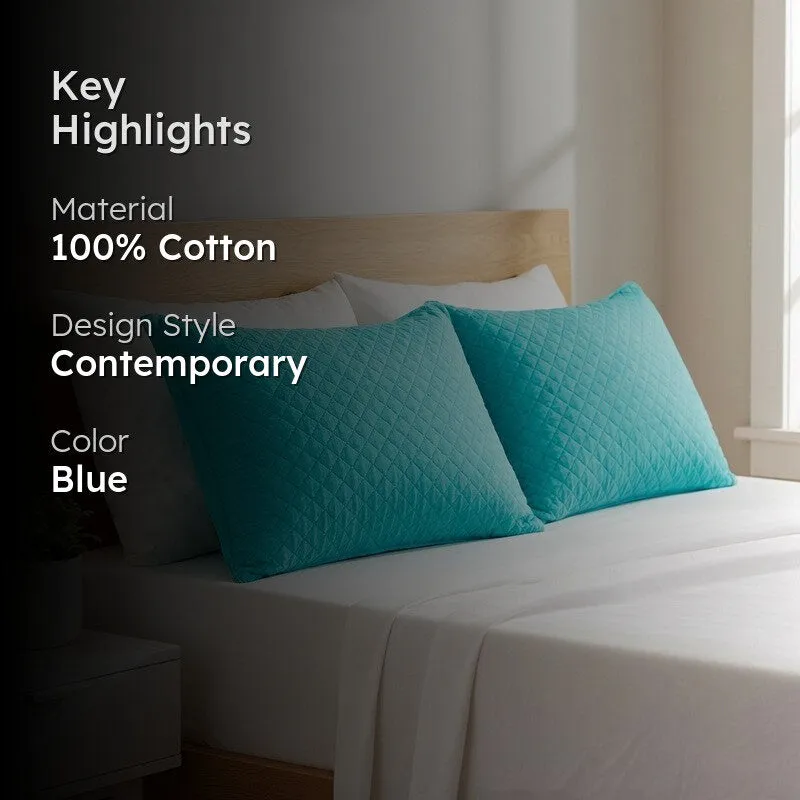 Diamond Quilted Cotton Pillow media 2