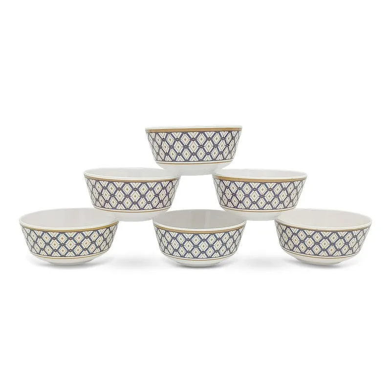 Gorgeous Melamine Snack Bowls (200 mL Each) - Set of Six media 7