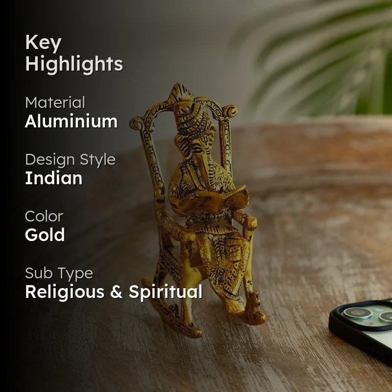 Ganesha Dhyan Handcrafted Idol media 2