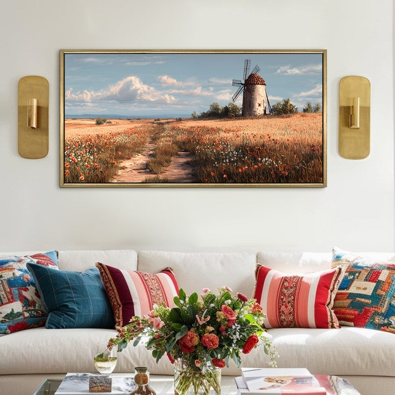 Pastoral Wind Canvas Wall Painting With Frame