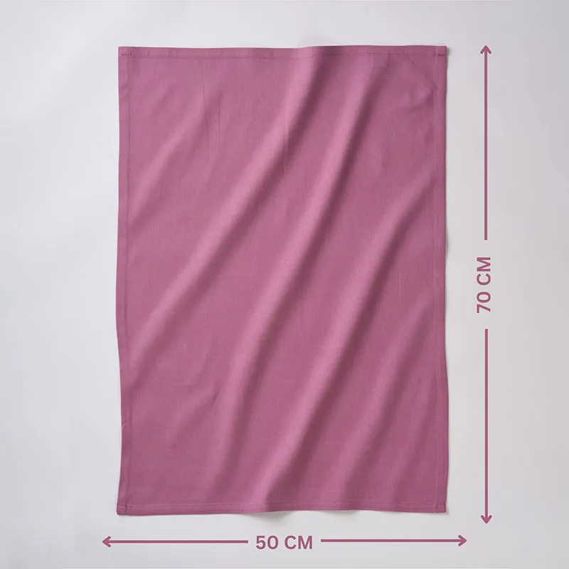 Sophistitch Solid Cotton Kitchen Towel (Lilac) - Set Of Two media 5