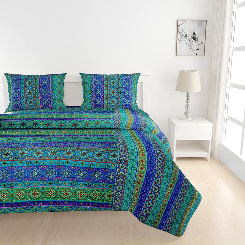 Swayam Nakhera Striped Ethnic Bedding Set media 3