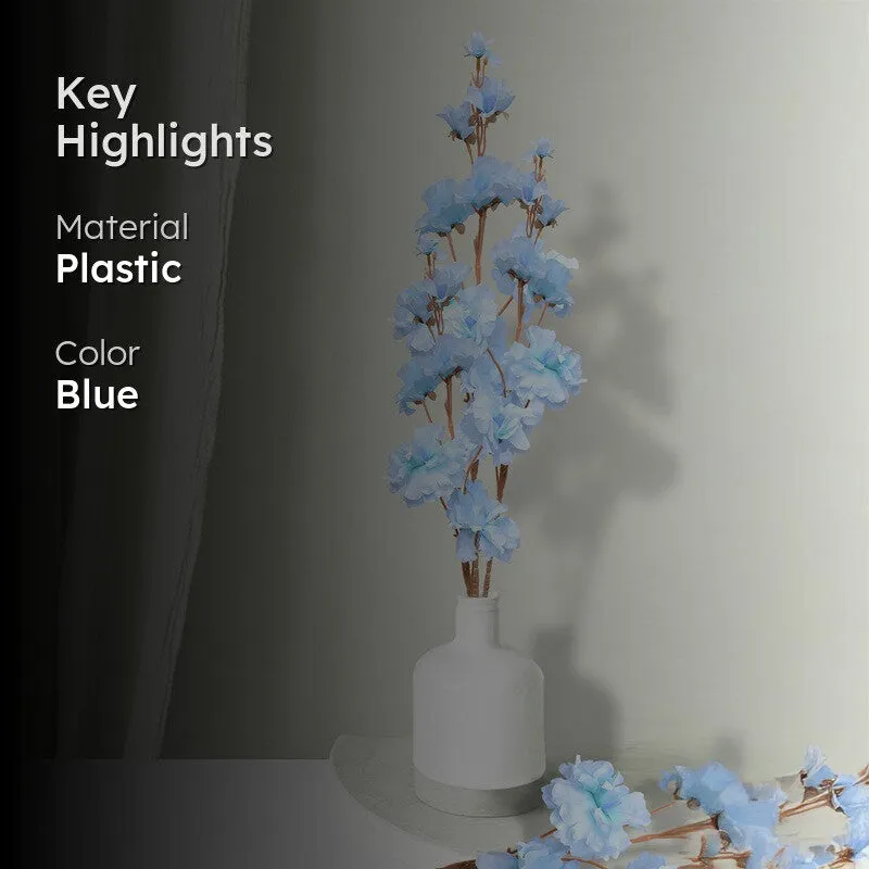 Infinity Blossoms (Blue) Lifelike Flower Arrangement - Set Of Two media 2