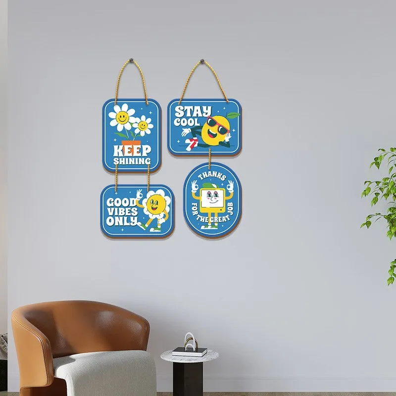 Positive Vibes MDF Wall Accent Set MDF Wall Accent - Set Of Two media 3