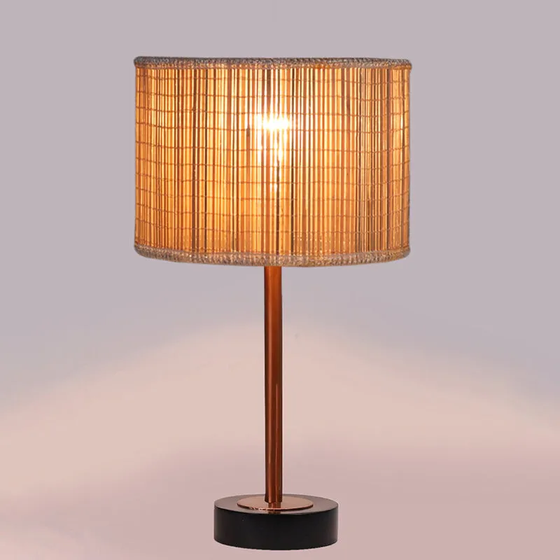 Bambou Rodin Wooden Table Lamp - Beige,Copper,Black media 5