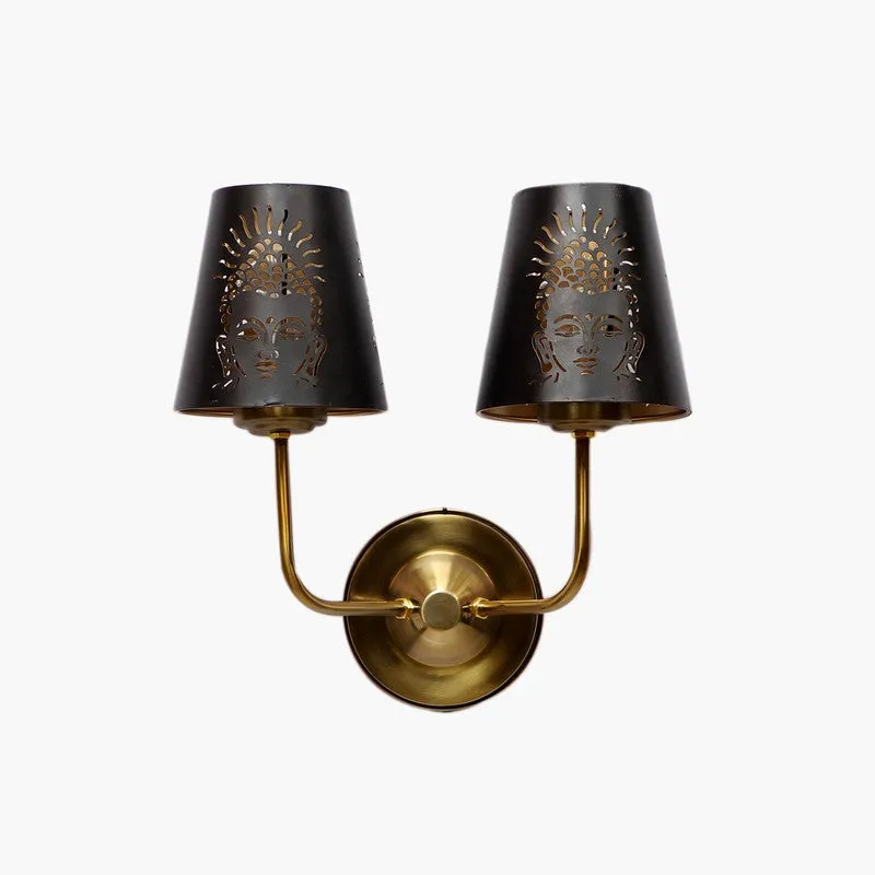 AuraCut Face Duo Metal Wall Lamp media 5