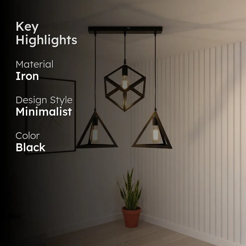 Linear Trio Iron Ceiling Lamp media 2