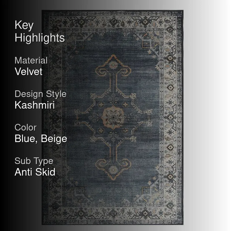 Eden Weave Velvet Rectangle Anti-Skid Carpet media 2