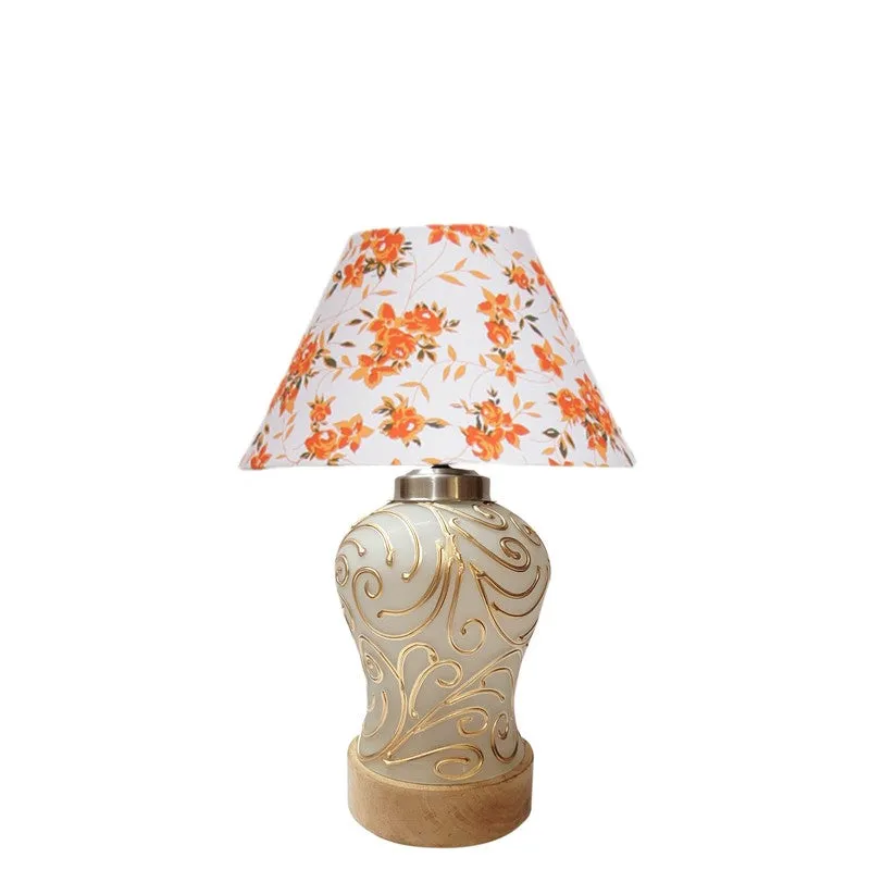 Lumithra Fleur Cone Wooden Table Lamp - Multicolor media 4