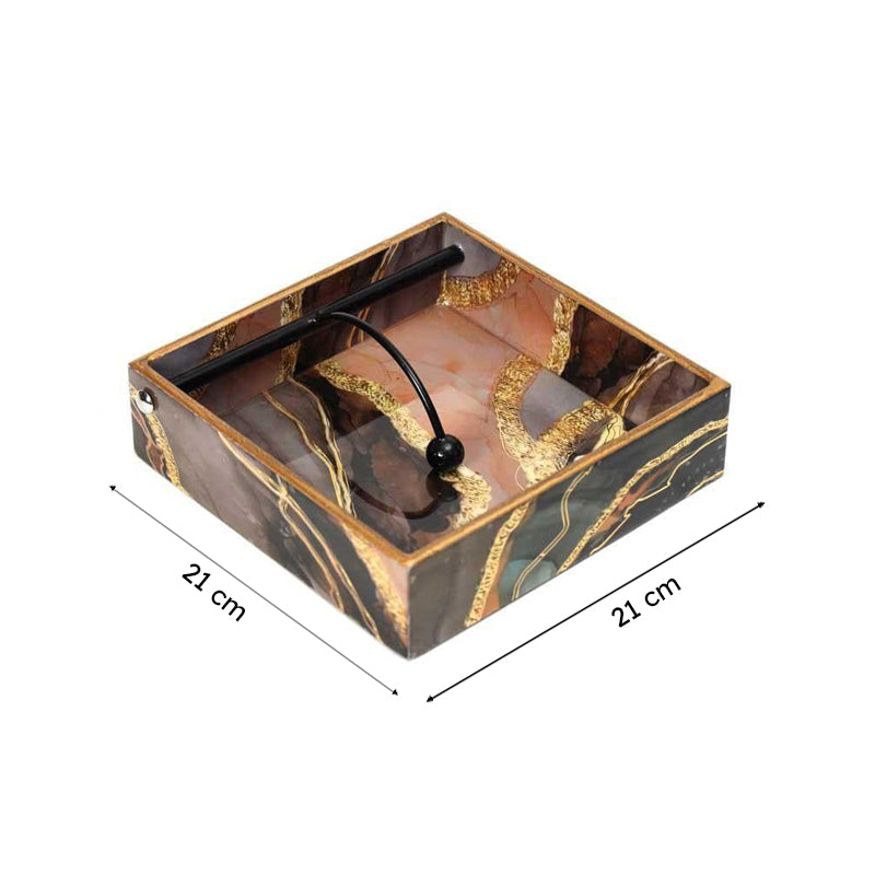 Gold Sand Marble Napkin Holder media 5