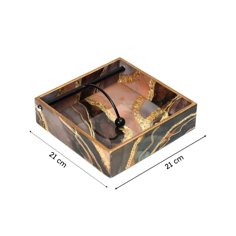 Gold Sand Marble Napkin Holder media 5