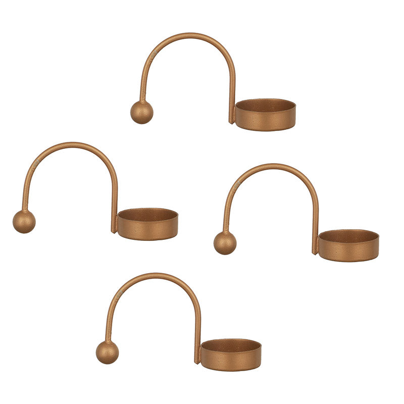 Zuria Tealight Candle Holder (Gold) - Set of Four media 5