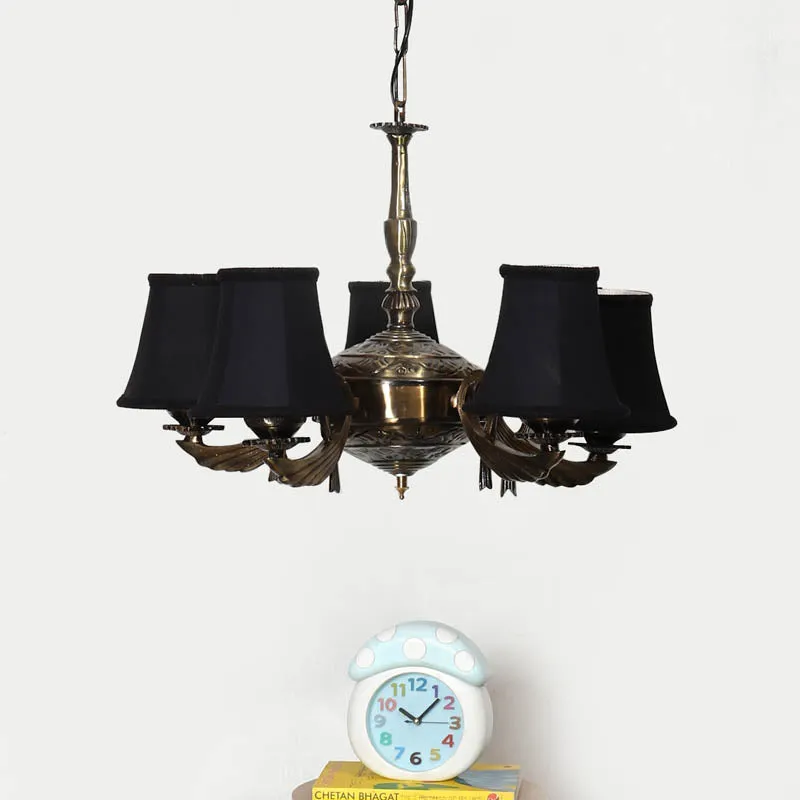 Ema Conical Golden Antique Ceiling Lamp media 2