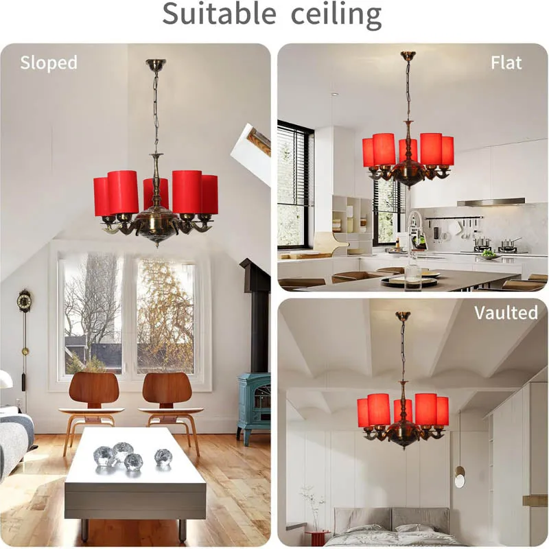 Sandiera Cylindrical Golden Antique Ceiling Lamp media 5