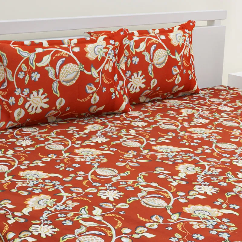 Haidee Printed Cotton Bedsheet - 220 TC media 4