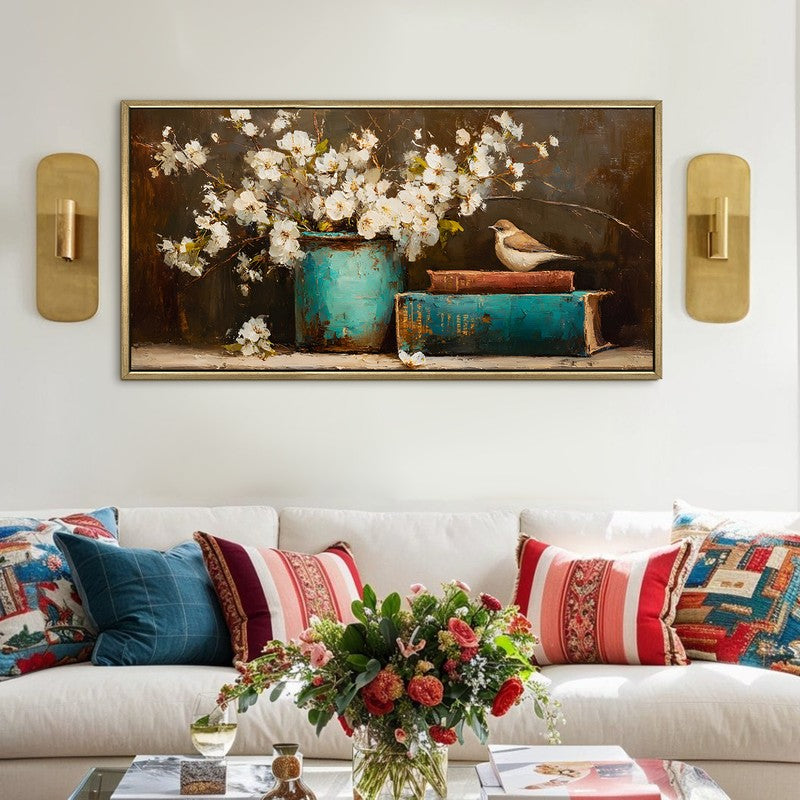 Patina Canvas Wall Painting With Frame