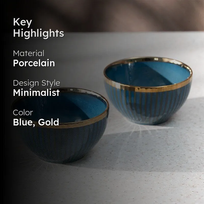 Eldar Bowl (Blue Gold) - Set Of Two media 2