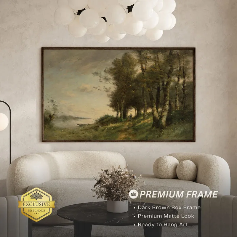 Fairy Glades Wood Wall Art With Frame - Black media 3