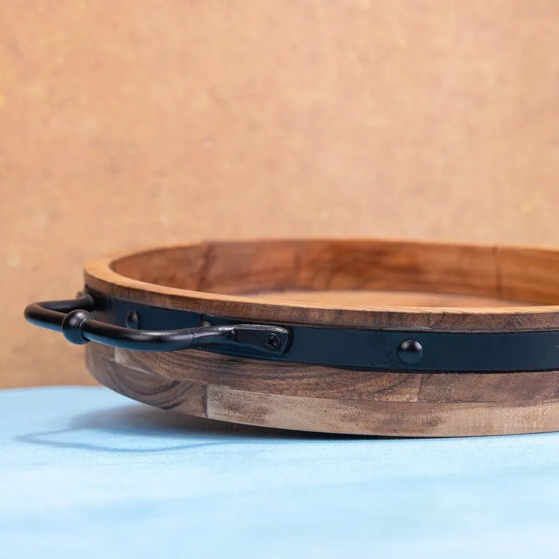IronGrip Wood Serving Tray media 5