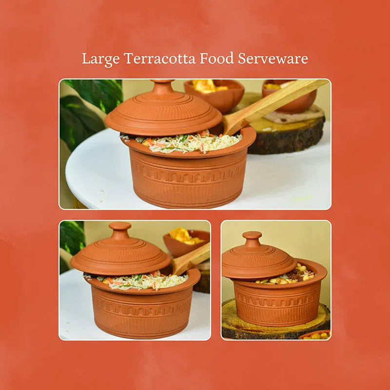 Matana Terracotta Serving Bowl - 1000 ML media 5