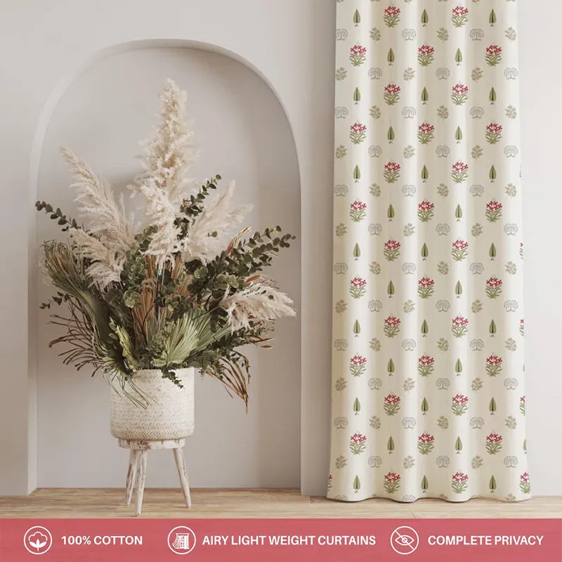 Urban Space Antaara Curtain (Pink) - Set Of Two media 3
