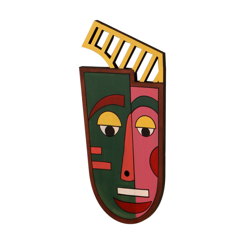 Rabani Mask Wooden Wall Accent media 4