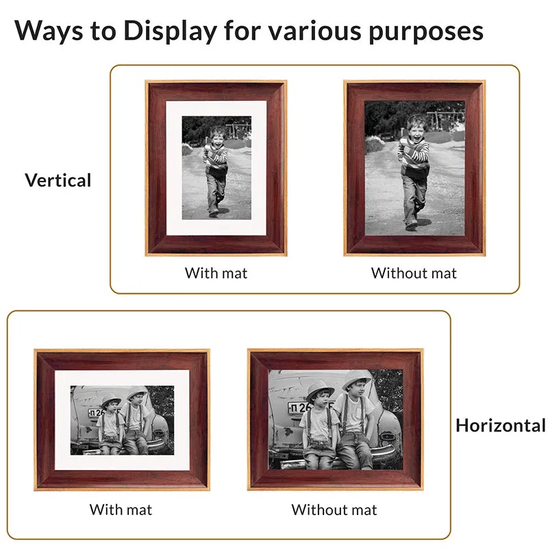 Timberline Charm Photo Frame (Brown) - Set Of Four media 4