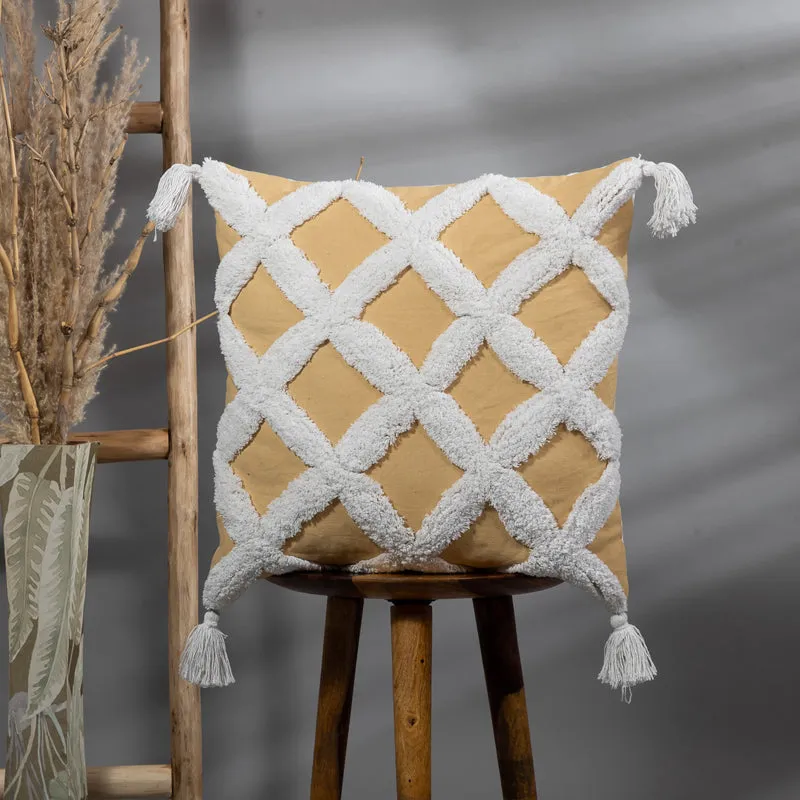 Diamond Knot Tufted Cushion Cover media 2