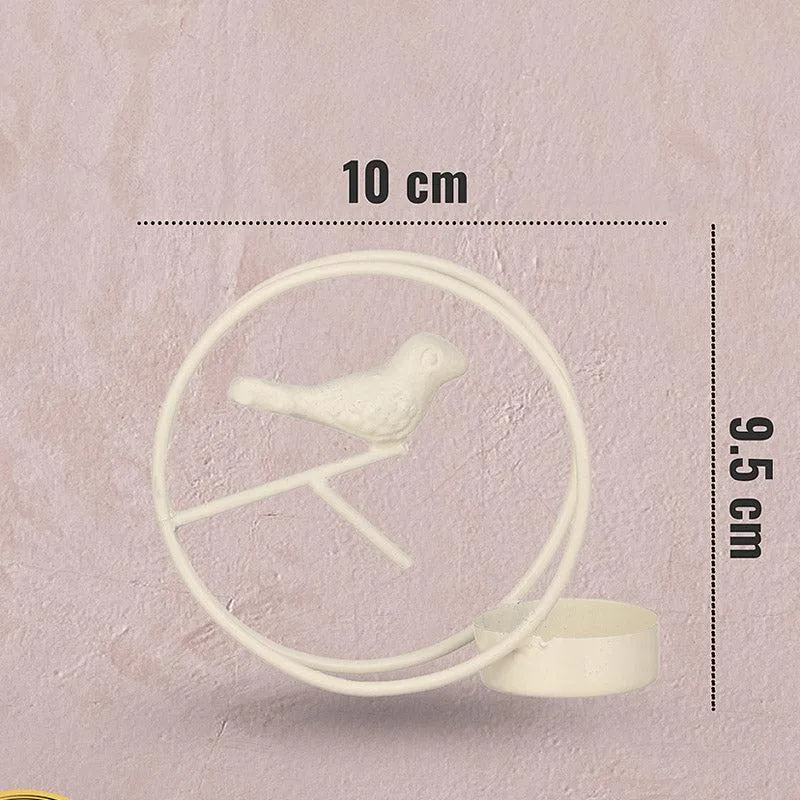 Alaiza Chirp Tealight Candle Holder (White) - Set Of Four media 7