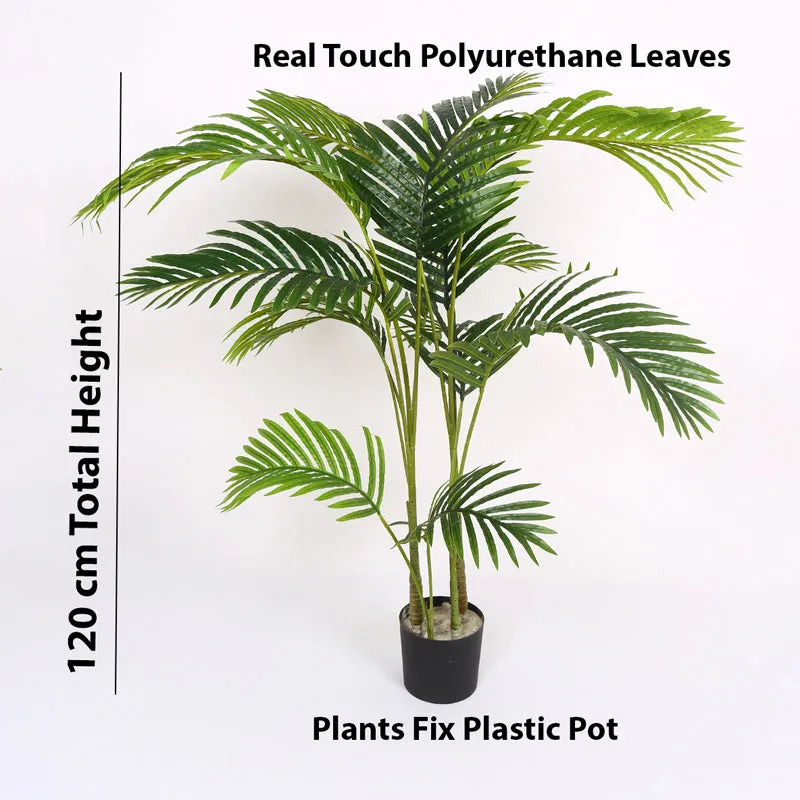 Verdiq Artificial Date Palm With Black Plastic Pot - 4 Feet media 7