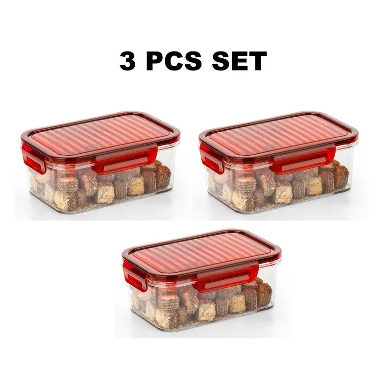 SmartStore Red Food Container (800 mL Each) - Set Of Three media 4