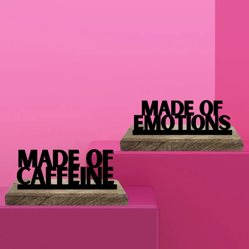 Made Of Emotions Typography Showpiece - Set Of Two media 3