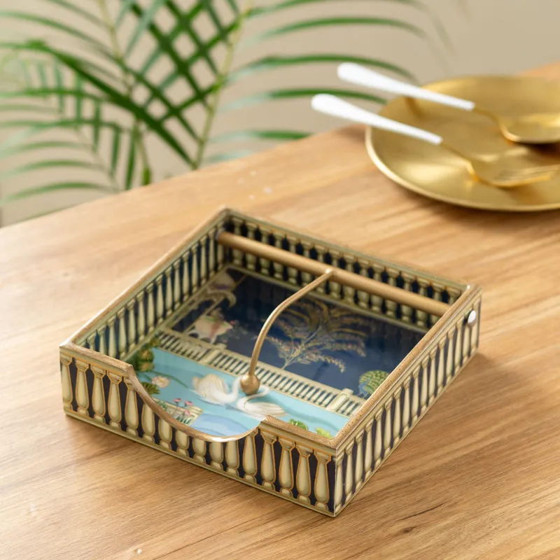 Rajhans Wooden Tissue Holder media 1